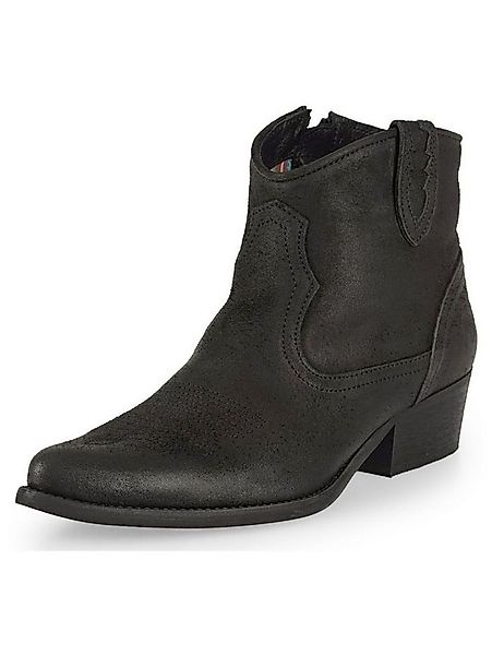Felmini Stiefelette Veloursleder . Cowboy Stiefelette günstig online kaufen