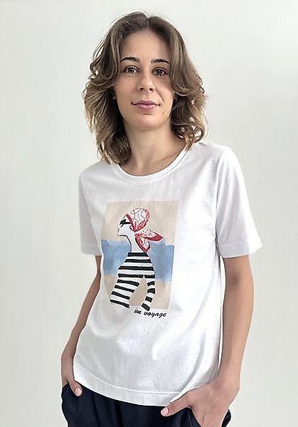 Zuckerwatte Print-Shirt aus 100% Baumwolle günstig online kaufen