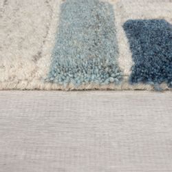 FLAIR RUGS Wollteppich "Russo" rechteckig 10 mm Höhe Geometrischer moderner günstig online kaufen