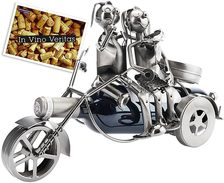 BRUBAKER Weinflaschenhalter Paar auf einem Motorrad, (inklusive Grußkarte), günstig online kaufen
