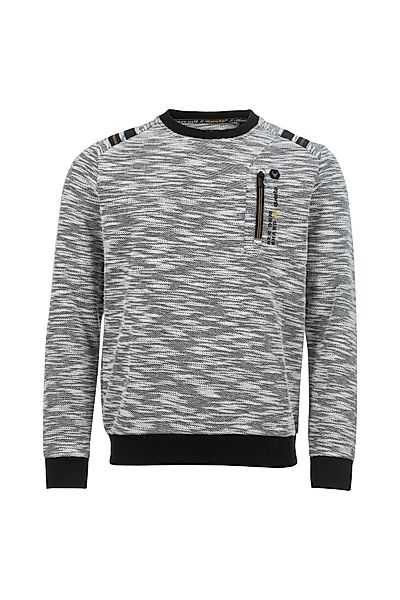 Questo Sweatshirt HenryQU black melange günstig online kaufen