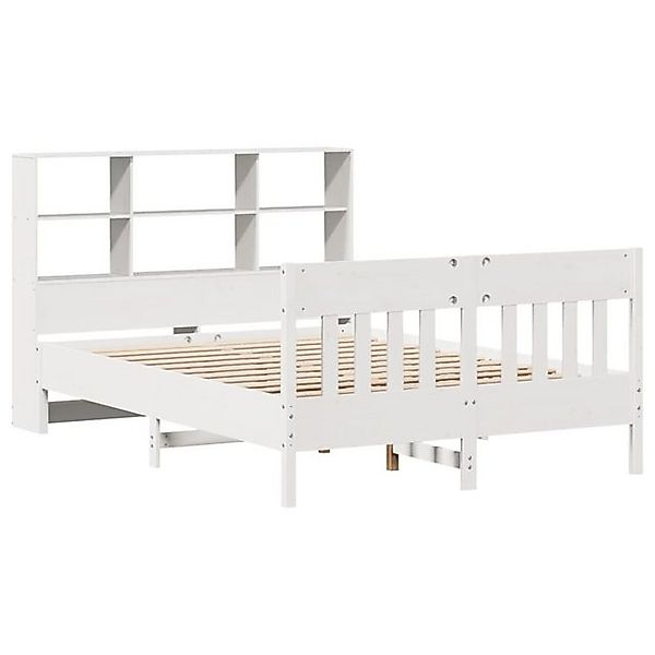vidaXL Bett Massivholzbett ohne Matratze Weiß 120x190 cm Kiefernholz günstig online kaufen