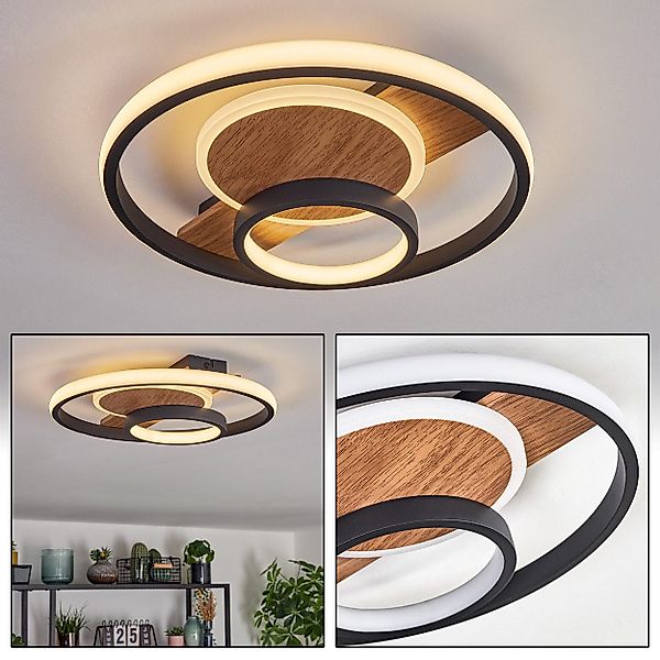 hofstein Deckenleuchte Deckenlampe aus Metall/Kunststoff in günstig online kaufen