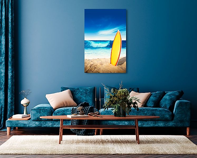 queence Acrylglasbild "Emda", Landschaft-Italien-Spanien-Strand-Himmel-Meer günstig online kaufen