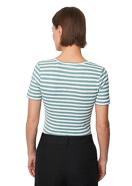 Marc O'Polo T-Shirt abgerundeter V-neck, locker günstig online kaufen