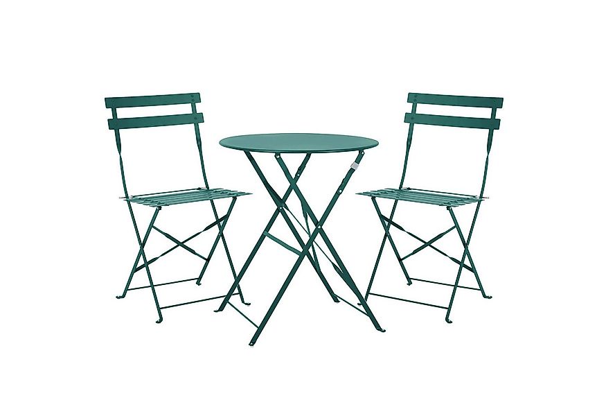 SVITA Balkonset BERLIN, (Set, 3-tlg., Bistro-Set), Tisch mit 2 Stühlen, Kla günstig online kaufen