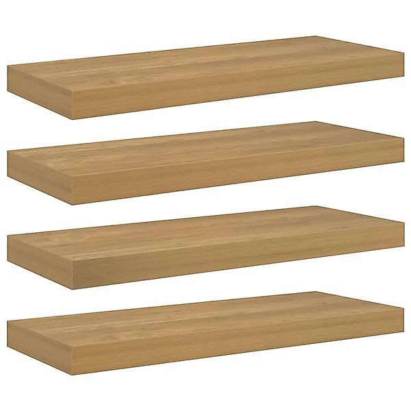 vidaXL Wandregal Wandmontiert 4 Stk Braun 50 x 23 x 4 cm Holzwerkstoff 4201 günstig online kaufen