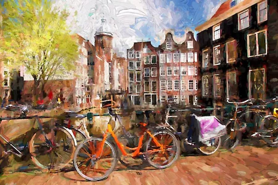 Papermoon Fototapete »AMSTERDAM-ALTSTADT LONDON PARIS« günstig online kaufen
