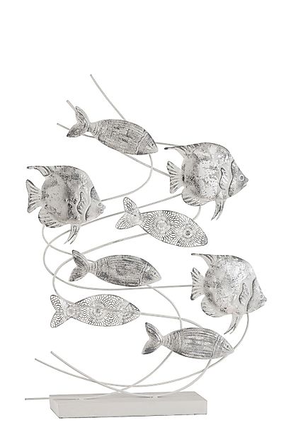 MF Dekoobjekt Dekofigur Mare Fischskulptur Silber günstig online kaufen