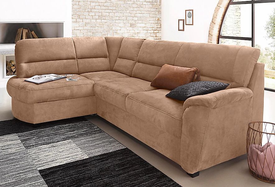 sit&more Ecksofa "Pandora L-Form" wahlweise mit Bettfunktion und Bettkasten günstig online kaufen