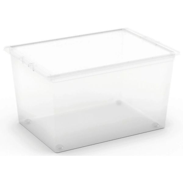 KIS Aufbewahrungsbox C XL mit Deckel 4 Rollen Transparent günstig online kaufen