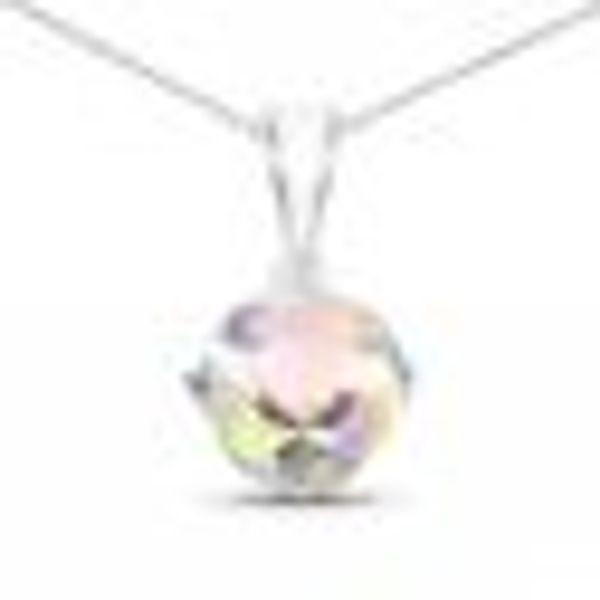 Anhänger mit Kette 925-Sterling Silber rhodiniert glänzend Quartz weiß günstig online kaufen