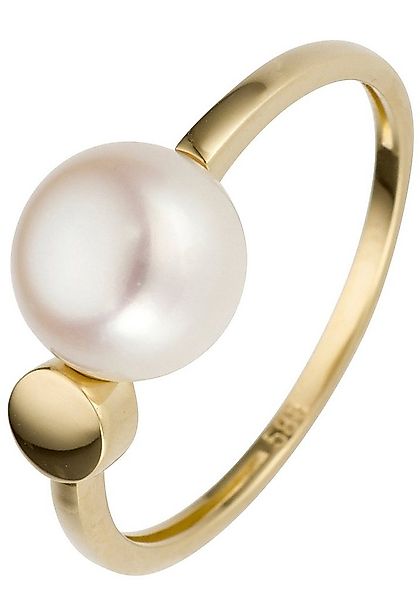JOBO Perlenring, 585 Gold mit Süßwasser-Zuchtperle günstig online kaufen