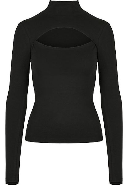 URBAN CLASSICS Langarmshirt Urban Classics Damen Ladies Cut-Out Turtleneck günstig online kaufen