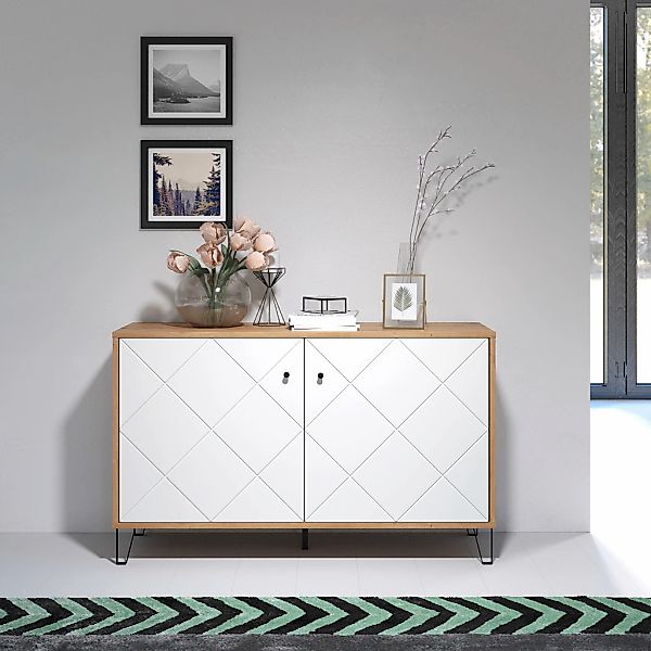 PLACES OF STYLE Sideboard "Tarragona" Sideboard mit 2 Türen & Soft-Close - günstig online kaufen