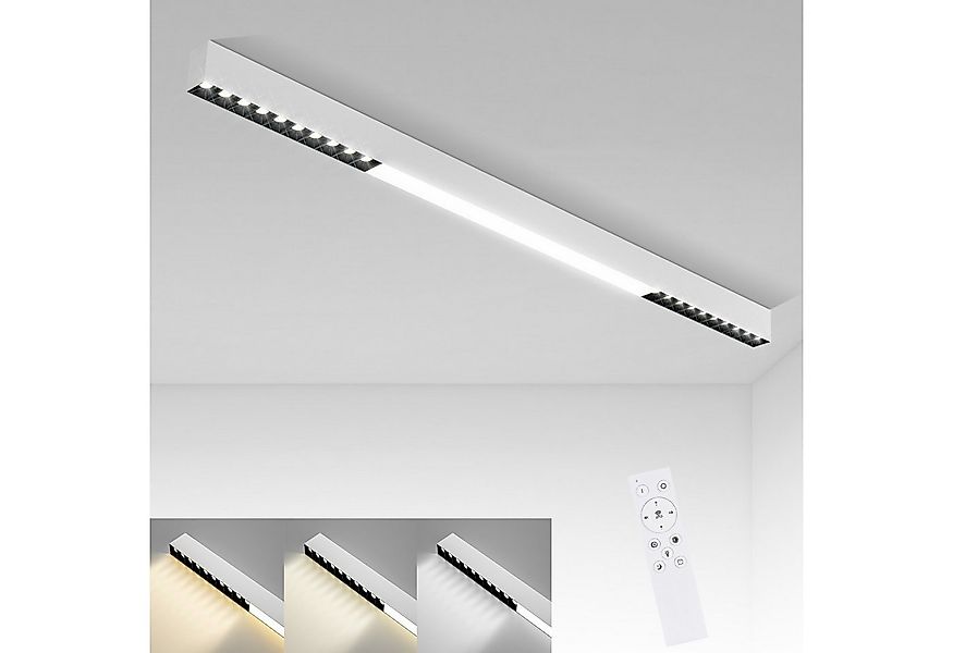 Nettlife Deckenleuchte Schwarz Modern LED Deckenlampe 107/80CM Lang Decke D günstig online kaufen