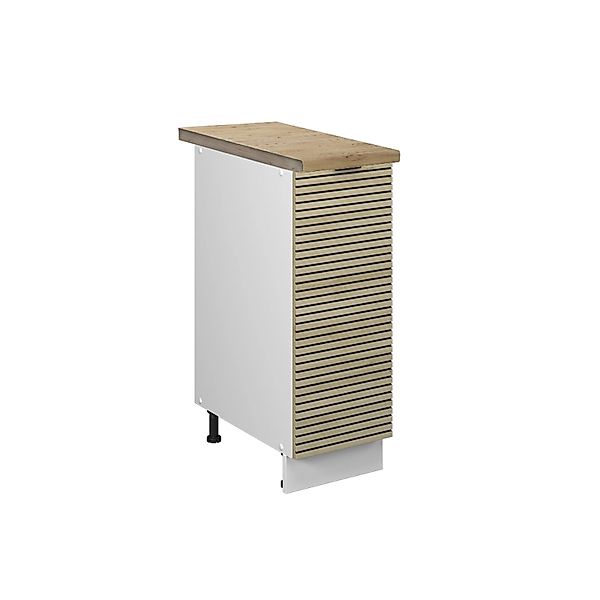 Vicco Apothekerschrank Fame-Line Eiche Paneel 30 cm AP Eiche mit Weiß Korpu günstig online kaufen