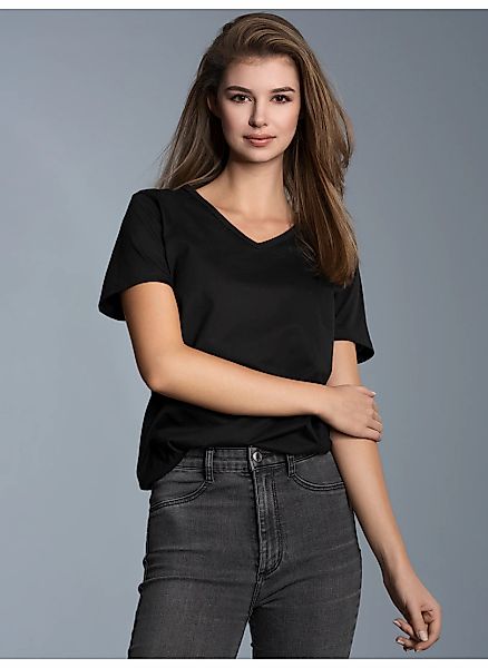 Trigema T-Shirt TRIGEMA V-Shirt Slim Fit günstig online kaufen
