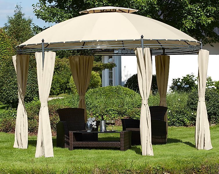 KONIFERA Pavillon Tino, mit 6 Seitenteilen, (Set), BxT: 350 x 350 cm günstig online kaufen