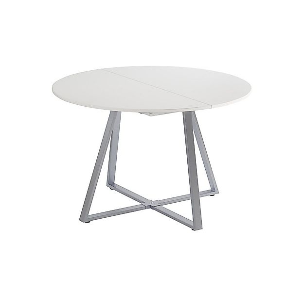 Vicco Esstisch Loyd, Weiß/Grau, 120 x 120 cm ausziehbar günstig online kaufen