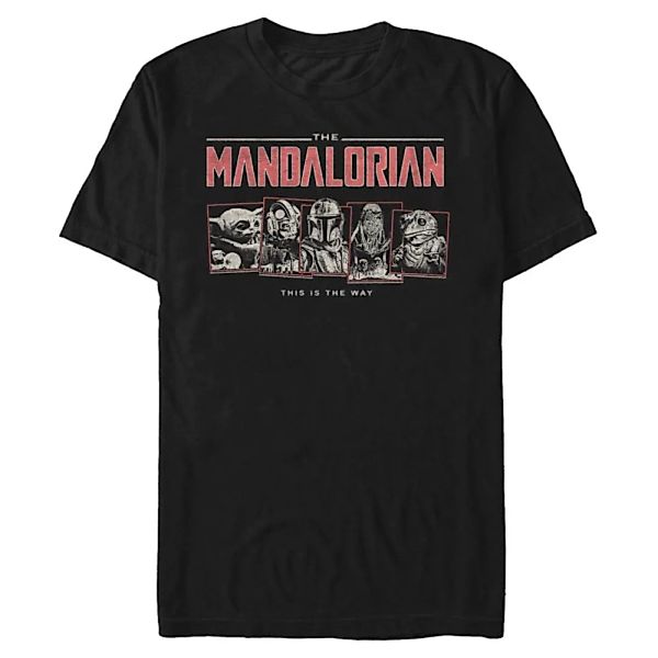 Star Wars - The Mandalorian - Gruppe Five Square - Männer T-Shirt günstig online kaufen