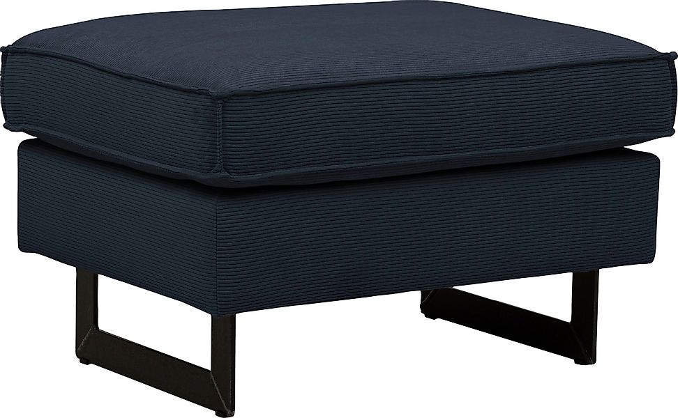 Home affaire Polsterhocker "Pinto" mit Keder, Metallfüßen und auch in Cord günstig online kaufen