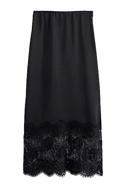 Next Midirock Satin-Midirock mit Spitzenbesatz (1-tlg) günstig online kaufen