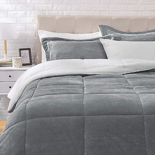 ibettertec Bettwäsche Microfaserbettdecke 135x200cm,200x200cm Warm Sherpa günstig online kaufen
