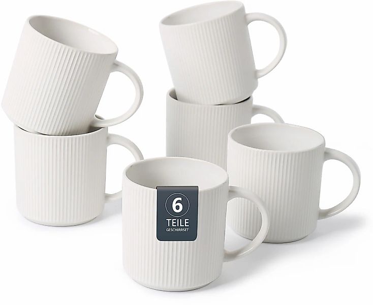 OTTO home Becher "Kaffeebecher Loik, 6er Set" spülmaschinenfest und mikrowe günstig online kaufen
