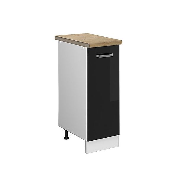 Vicco Apothekerschrank R-Line Medizinschrank für die Küche Schwarz Hochglan günstig online kaufen