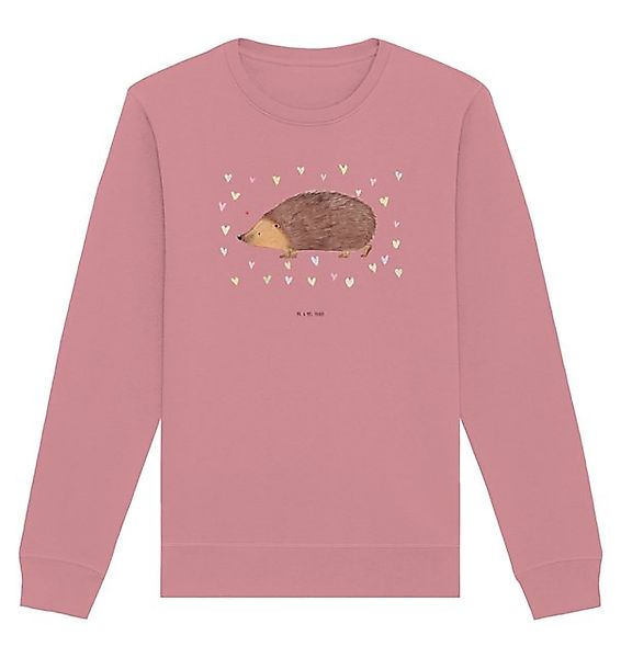 Mr. & Mrs. Panda Longpullover Größe S Igel Herzen - Canyon Pink - Geschenk, günstig online kaufen