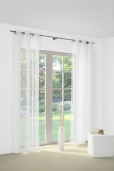 Wirth Gardine "Bettina" Ösen 1 Stk. tlg. Fertig-Store mit Metallösen nach M günstig online kaufen