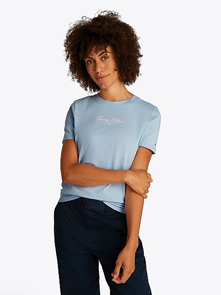 Tommy Hilfiger T-Shirt "REG SCRIPT C-NK TEE SS" mit Logo-Schriftzug günstig online kaufen