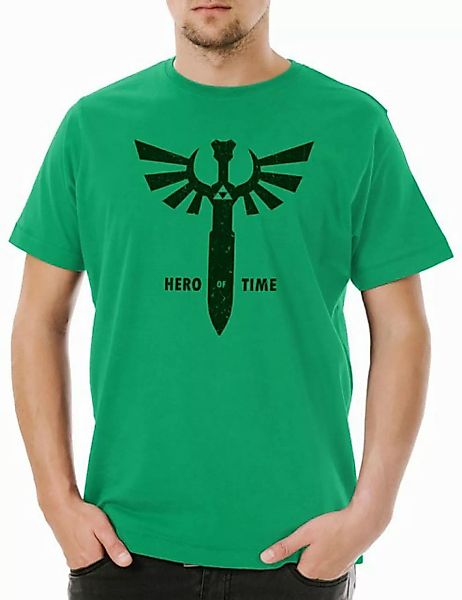 Urban Backwoods Print-Shirt Hero Of Time Herren T-Shirt Legend Link Symbol günstig online kaufen