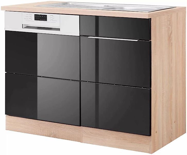 KOCHSTATION Spülenschrank "KS-Brindisi", 110 cm breit, inkl. Möbeltür für G günstig online kaufen