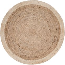 Paco Home Teppich "Viborg 594" rund 6 mm Höhe Jute, Modern, Boho, Ethno, Ha günstig online kaufen