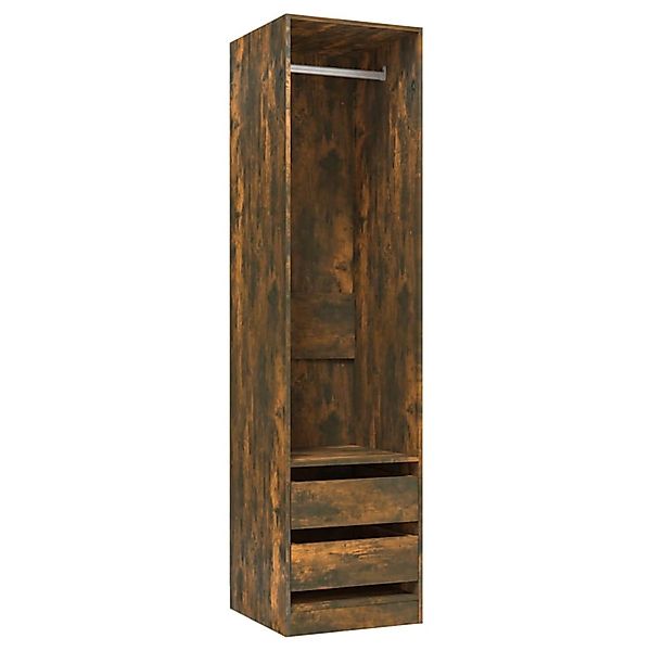 vidaXL Kleiderschrank mit Schubladen Räuchereiche 50x50x200 cm günstig online kaufen