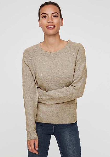 Vero Moda Rundhalspullover VMDOFFY in melierter günstig online kaufen