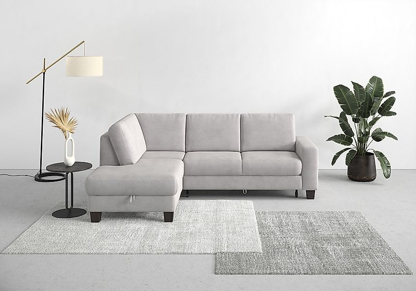 Home affaire Ecksofa "Summer L-Form" mit Ottomane, mit oder ohne Bettfunkti günstig online kaufen