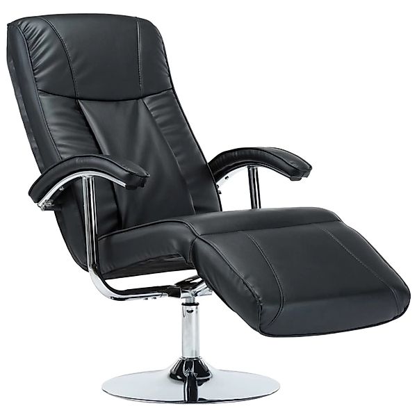 vidaXL Sessel TV-Sessel Schwarz Kunstleder (1-St) günstig online kaufen