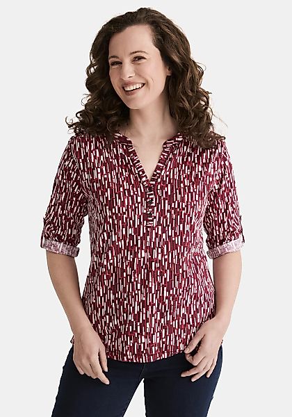 STOOKER WOMEN 3/4-Arm-Shirt "MARIE Print Shirt Bluse 3/4-Arm", Regular Fit günstig online kaufen