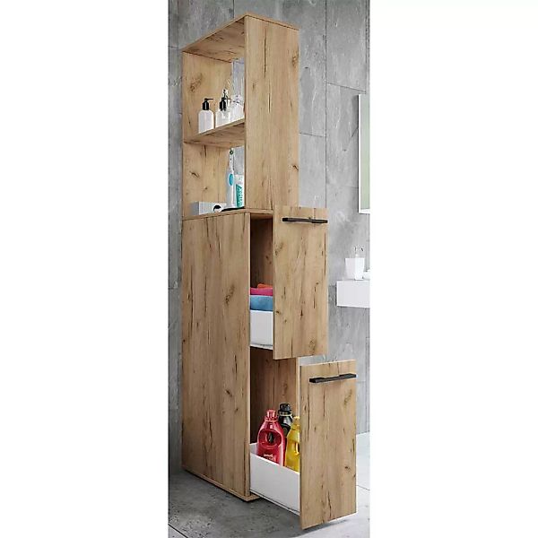 Badschrank Nischenschrank in modernem Design 25 cm breit günstig online kaufen