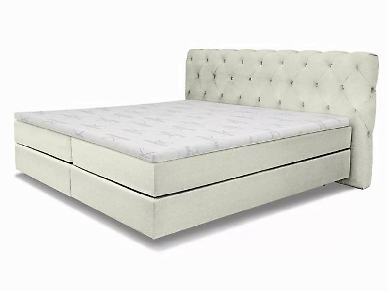 SANSIBAR Living Boxspringbett Boxspringbett SANSIBAR LANGEOOG silver Box-Sp günstig online kaufen