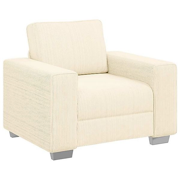 vidaXL Sofa Sessel Creme 60 cm Cordstoff günstig online kaufen