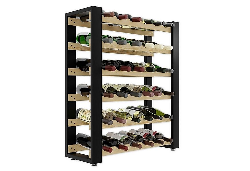 Lenmar Weinregal LOFT Weinregal aus Holz,Flaschenregal,Kellerregal,Regale,W günstig online kaufen