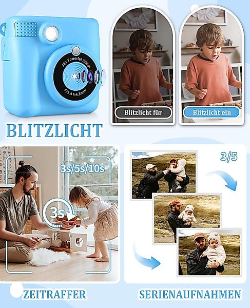 Coonoor 1080P Kinder-Digitalkamera, 2,4-Zoll-Kinderkamera Kinderkamera (Dig günstig online kaufen