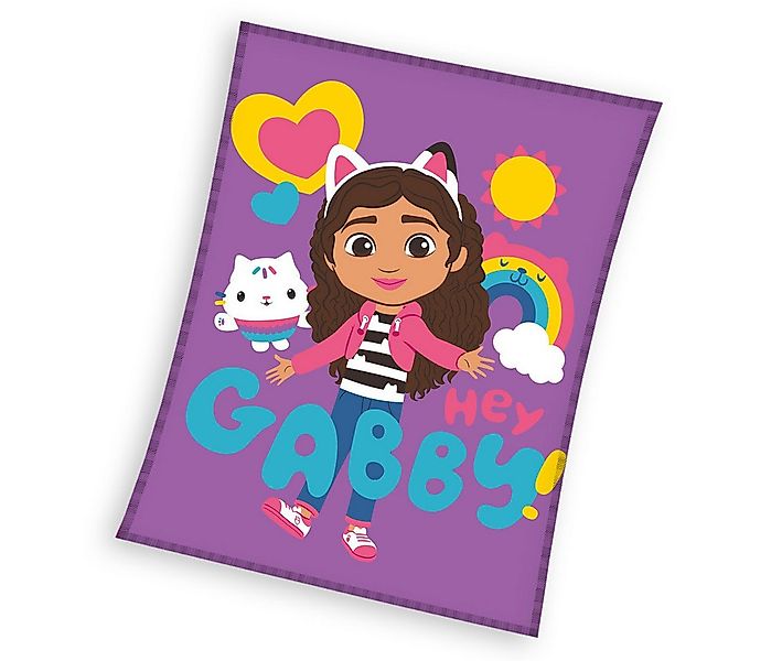 Wohndecke Gabby's Dollhouse Fleecedecke Kuscheldecke 150 x 200 cm, Gabby's günstig online kaufen