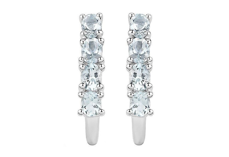 Vira Jewels Paar Ohrhänger 925 Sterling Silber rhodiniert Aquamarine günstig online kaufen