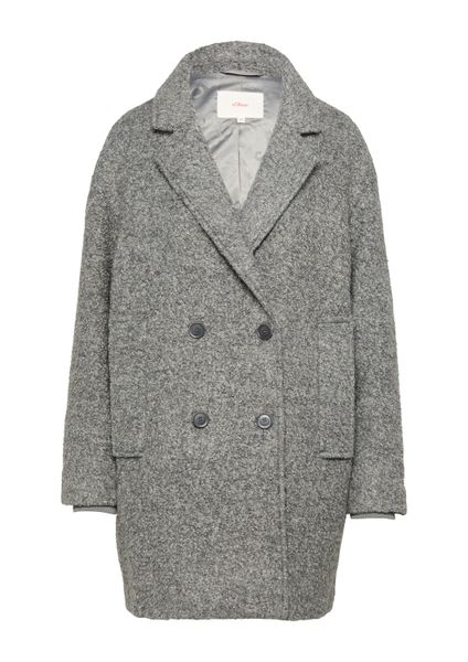 s.Oliver Funktionsmantel Outdoor-Mantel Bouclé-Mantel im Relaxed günstig online kaufen