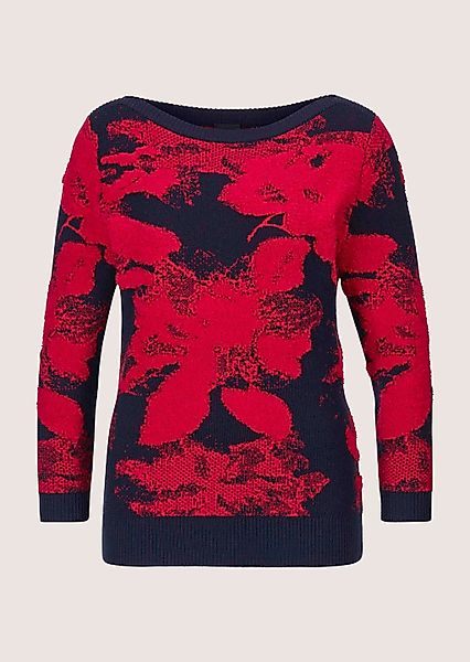 MADELEINE Longpullover "Stricktop Jacquardpullover mit Druck, Langarm" günstig online kaufen